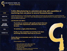 Tablet Screenshot of collinscnc.com